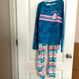 NWT size girl’s L 10-12 SO 2 piece pajama set